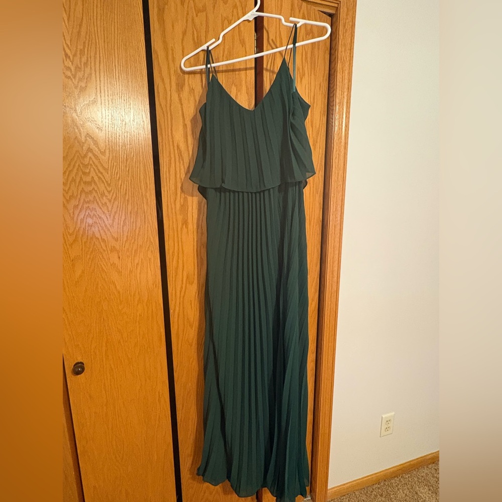 Charlie Paige Forest Green Maxi Dress